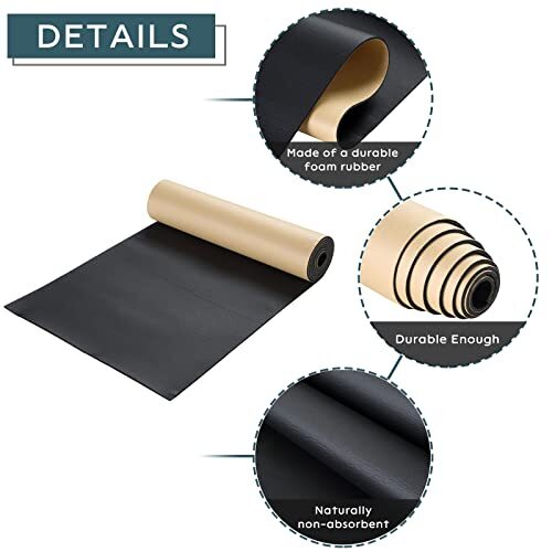 8PCS Gomma Adesiva Eva Foglio Neoprene Adesivo Isolante - Foto 4