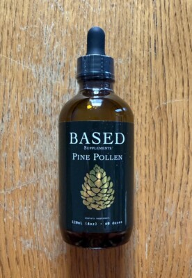 BASED Supplements Pine Pollen - 60 servings (120ml) 4oz Highest Quality/Potency