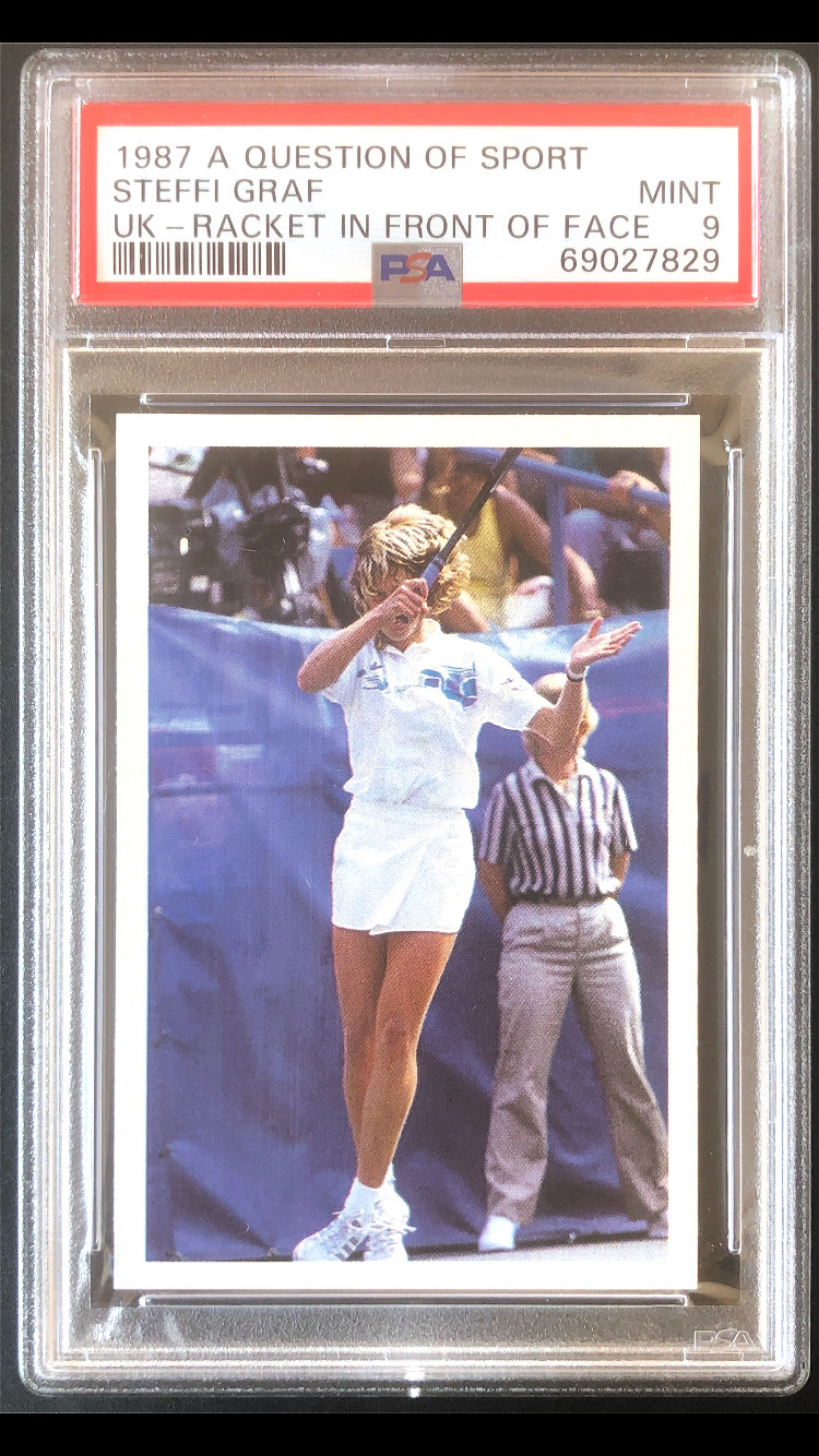 Steffi Graf Rookie 1987 A Question of Sport PSA 9 Mint Tennis WTA Tour
