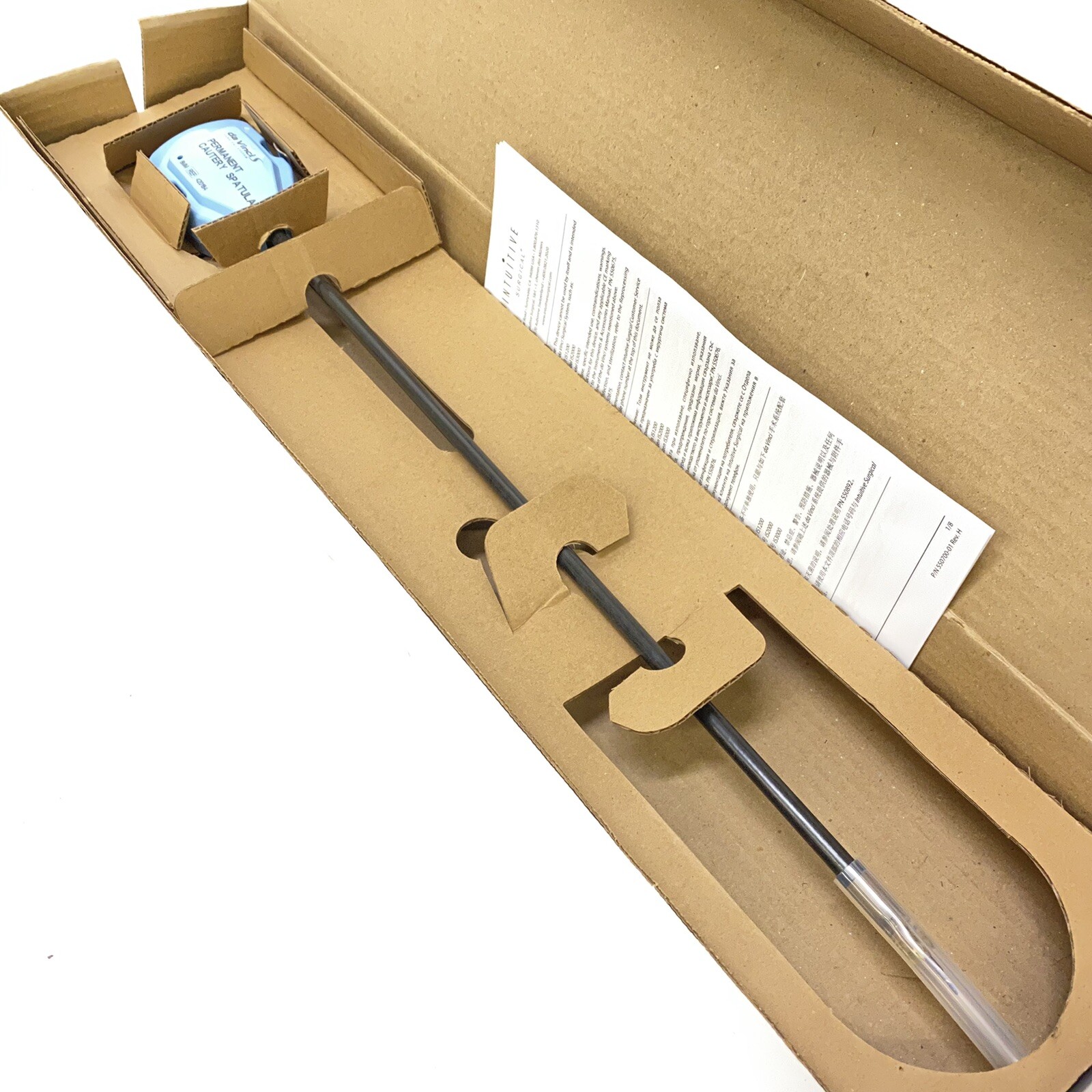 Intuitiva espátula quirúrgica Da Vinci REF 420184 de cauterización permanente de 8 mm