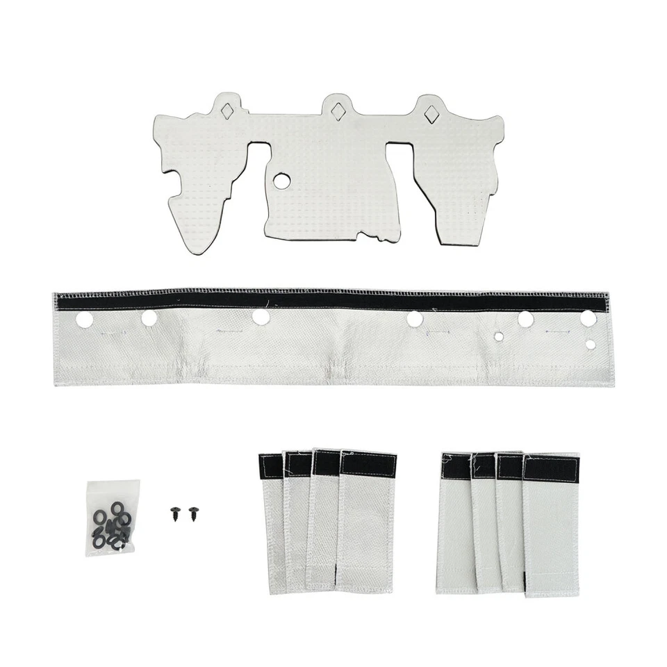 Kit de cubierta de riel de combustible e inyector con aislamiento térmico para Jeep Wrangler 1997-2004 4,0 L Foto 2 de 3