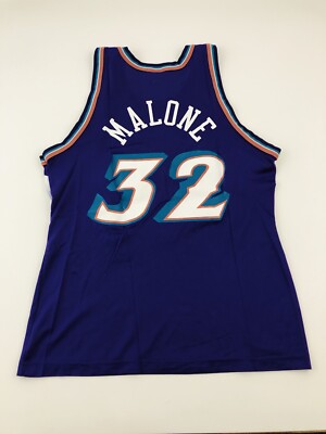 Vtg 90s Champion Karl Malone Utah Jazz Jersey Mens 40 M NBA Retro  Basketball Y2K