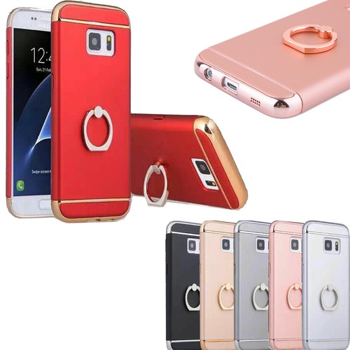 Funda híbrida delgada para teléfono con anillo soporte para dedos para teléfonos modelo Samsung Galaxy  - Imagen 1 de 12