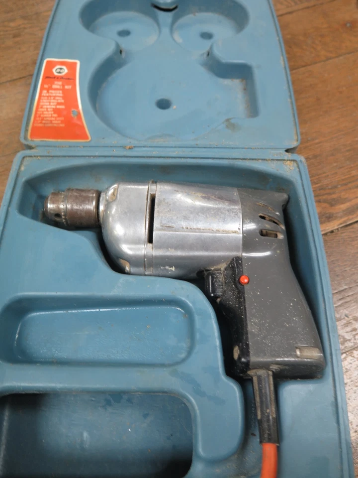 Black & Decker VTG 7110-05 3/8” Drill Kit 1960’s quality built tested works - Image 4 of 4