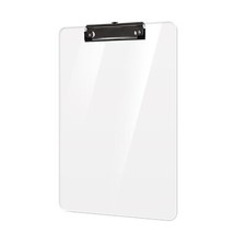 Plastic Clipboards Acrylic Clear Clip Board 8.5x11 for Classroom Students Kid...