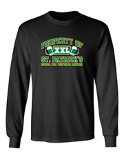 Property Of St.Patrick's School Novelty Sarcastic Humor Men's Long Sleeve Shirt