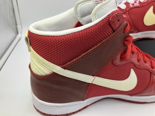 Nike Dunk High Premium Team Korea Men Size 11 UK 46 EU Varsity Red White - Picture 15 of 24