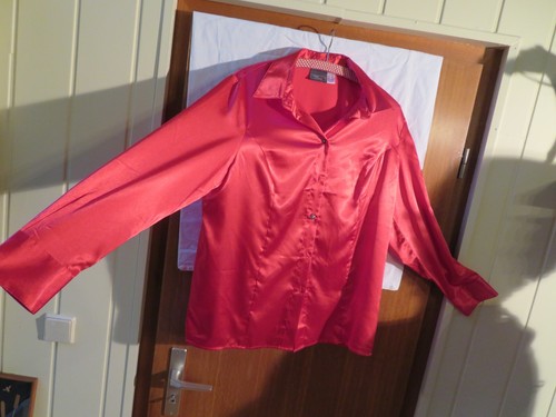 Damen Bluse Gr. L 46 Marke LAURA KENT COLLECTION rot 96% Polyester 4% Elasthan