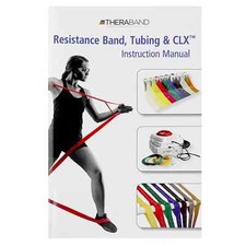 Libro de tubos de banda de resistencia Thera-Band manual gimnasio INICIO ejercicios guía de rutinas