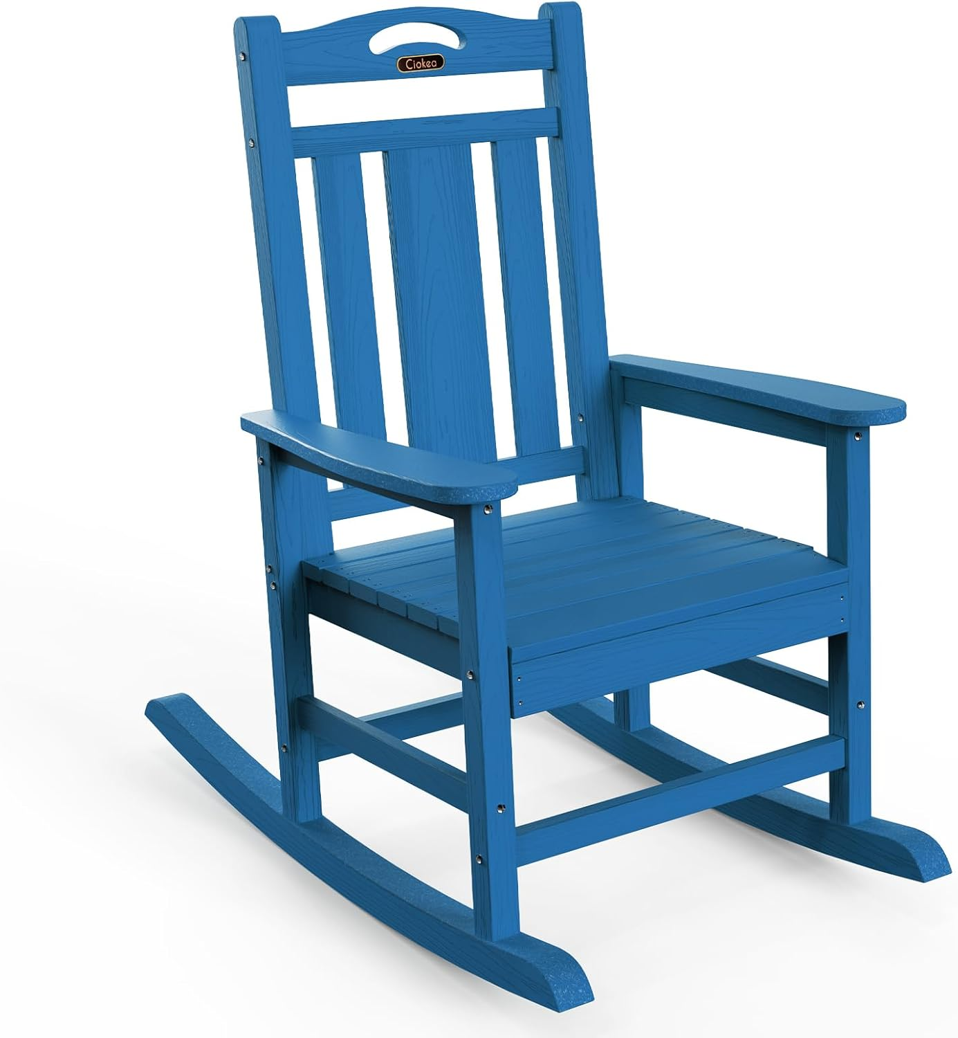 Oversized All-Weather HDPE Poly Outdoor Rocking Chair for Porch