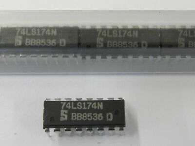 10 Stück/pcs 74LS174 DIP16 Hex D-Type Flip Flop 74LS174N SIGNETICS