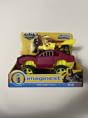 NEW Imaginext DC Super Friends Two-Face & SUV Streets of Gotham City 2016 NIP