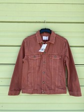 NEW ZARA Brick Boys DENIM Jacket Pockets Cotton Ripped Size 11-12Y OA21