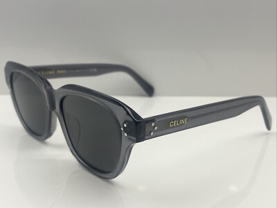 Authentic CELINE SUNGLASSES CL 50124 005 Gray Transparent For Women Size 53mm