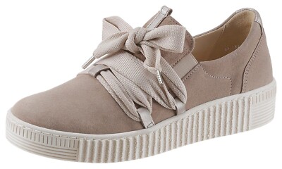 GABOR Plateausneaker Schnürschuh,Halbschuh,Slipper m aufgesetzter Zierschnürung