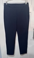 Ministry Of Supply Fusion Straight Pants High Rise Blue Stretch Knit XL 101 