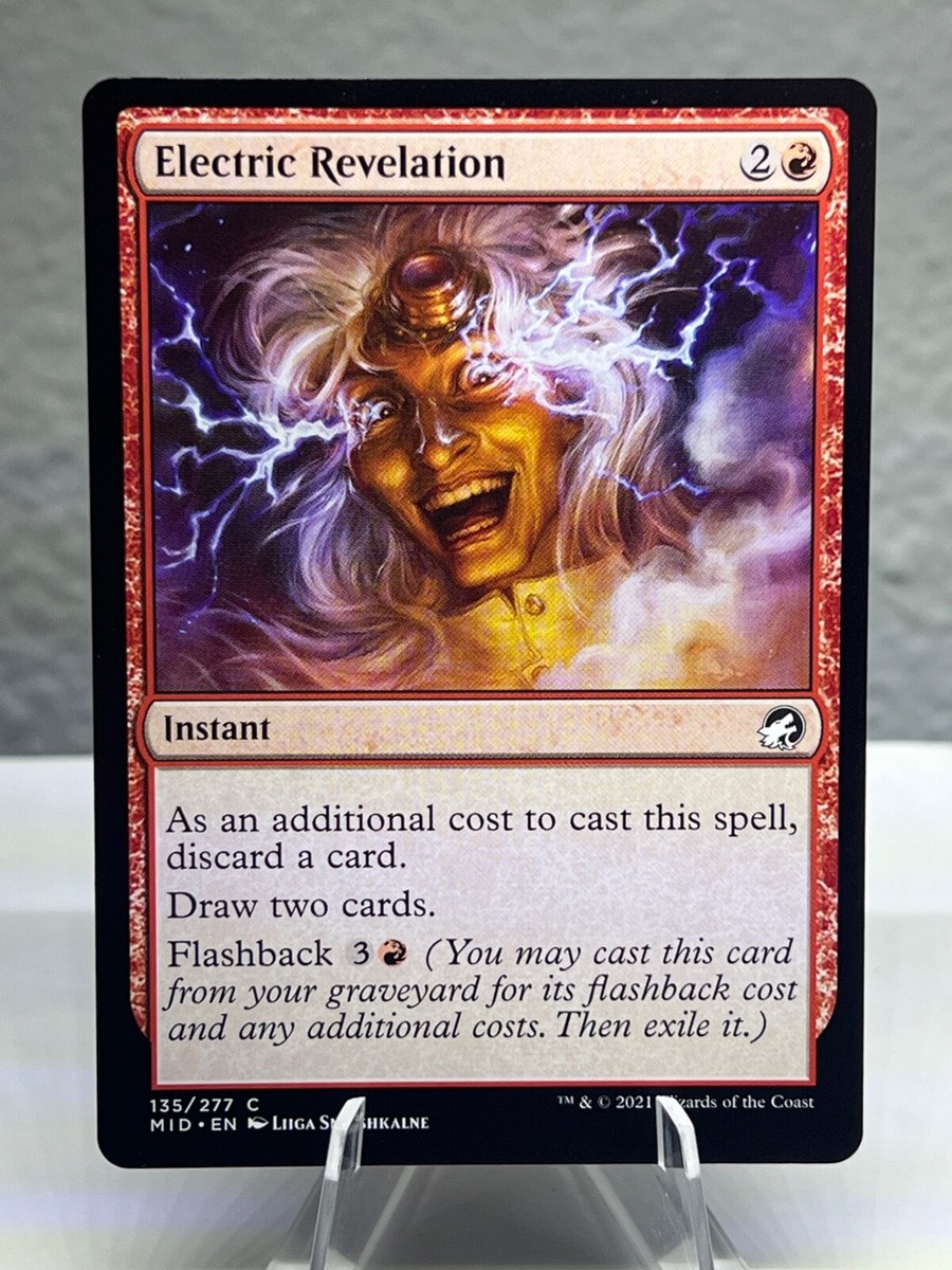 MTG #135 ELECTRIC REVELATION Innistrad Midnight Hunt magic the gathering card MTG #135 ELECTRIC REVELATION Innistrad Midnight Hunt magic the gathering card