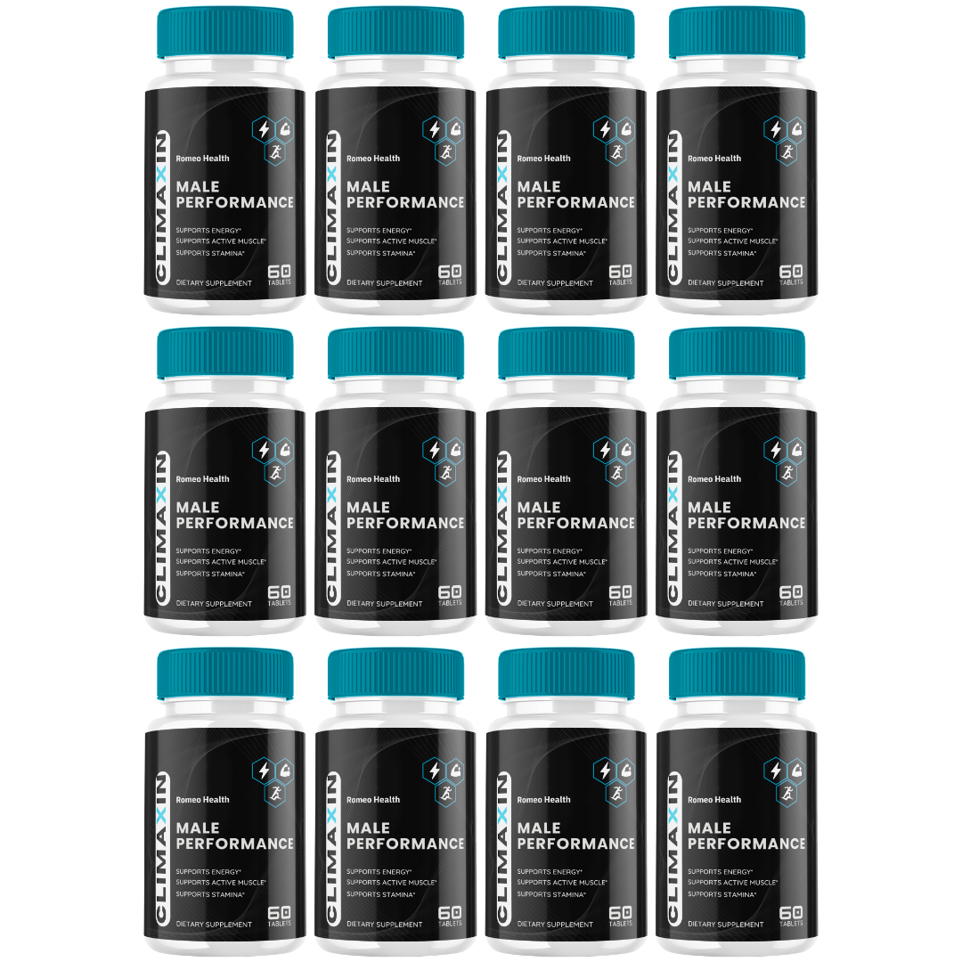 Climaxin Male Performance Tablets - Mens Energy & Stamina Support - (12 Bottle)