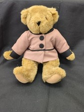 Vermont Teddy Bear Jointed Plush Brown 16 Inch Vintage Made in USA
