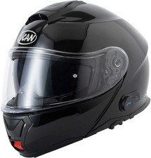 Vcan H272 Flip Up Blinc Bluetooth Motorcycle Motorbike Helmet - Gloss Black