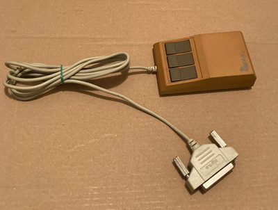 Vintage Genius Ball Mouse GM-6 RS232 25 Pin Stecker - Sonnenschaden