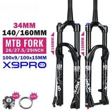 Forcella sospensione mountain bike 26 27,5 29er forcella gas olio con boccola in metallo 