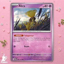 Abra 80/167 Twilight Masquerade Common Pokemon TCG Card Ungraded NM Art Kariya