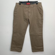 Coleman Men's Pants 38 x 30 Tear Resistant Stretch Utility Pant Oat Beige Khaki