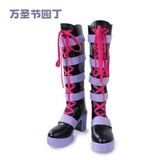 Game Identity Emma Woods Anime Cosplay Long Boots Buckle Shoes Accessories