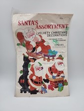 Peck Vintage Santa Clause Paper Christmas Decoration Original Package USA Made