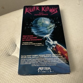 VHS — KILLER KLOWNS FROM OUTER SPACE Rare First Print