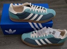 BNIB ADIDAS ORIGINALS GAZELLE INDOOR PRO SIZE 8.5 TEAL GREEN STONE CREAM RRP£120