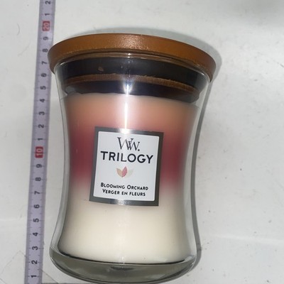 WoodWick Candle Blooming Orchid Trilogy Medium Sanduhr Duft Deko Duft