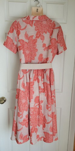 NEW Jones New York I Love Lucy Orange Beige Swing Dress Size 16 - Picture 5 of 5