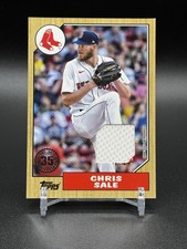 2022 Topps Series 1 - 1987 Topps Baseball Relics Chris Sale #87R-CSA (MEM)