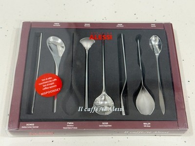 Alessi Il caffe / te Allessi -  Coffee Spoons Set, 1 missing (FM04) NEW
