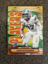 2025 Topps Chrome Aidan Hutchinson Power Players Holo Refractor #PP-38 Lions