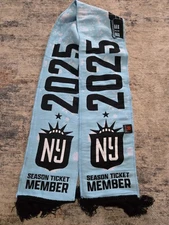 Gotham FC NWSL Women's Soccer Ruffneck Scarf 2025 Season Ticket Exclusive