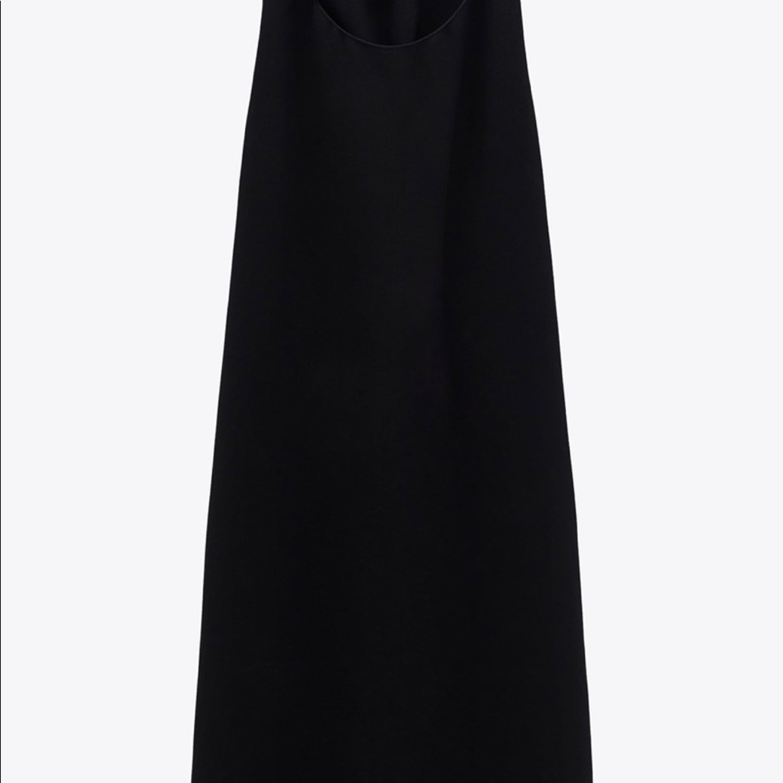 Zara Black Halter Linen Blend Mini Dress Size Small thumbnail 6