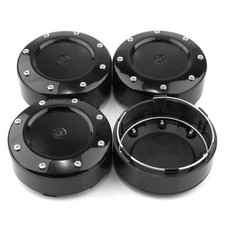 Wheel Center Caps for Mayhem Wheel Center Hubcaps, 4 Pack, Black Clip