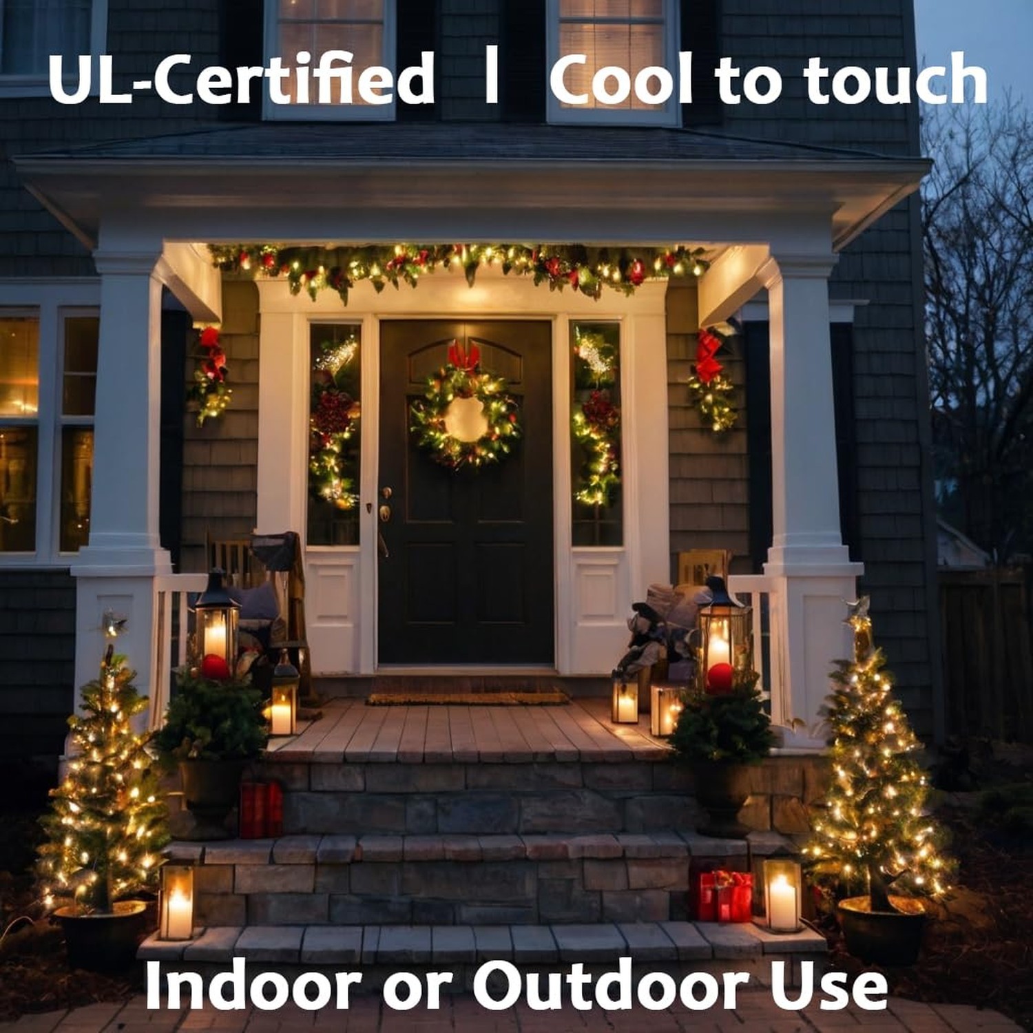 Warm White Twinkle Lights, 81Ft 200 LED Twinkle Christmas Lights, UL Certifie...