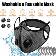 Reusable Face Mask with Filter Air Filtration Mask with Vent Mask Woodworking US