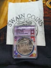 1987 (S) American SILVER EAGLE  MS69 STRUCK AT SAN FRANCISCO MINT Anacs E5-156