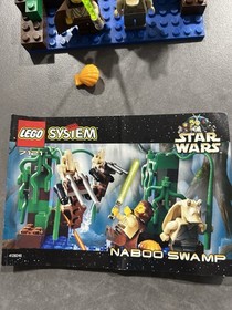 Lego Star Wars Sets #7128 #7121 Speeder Bikes & Naboo Swamp Mostly Complete No R