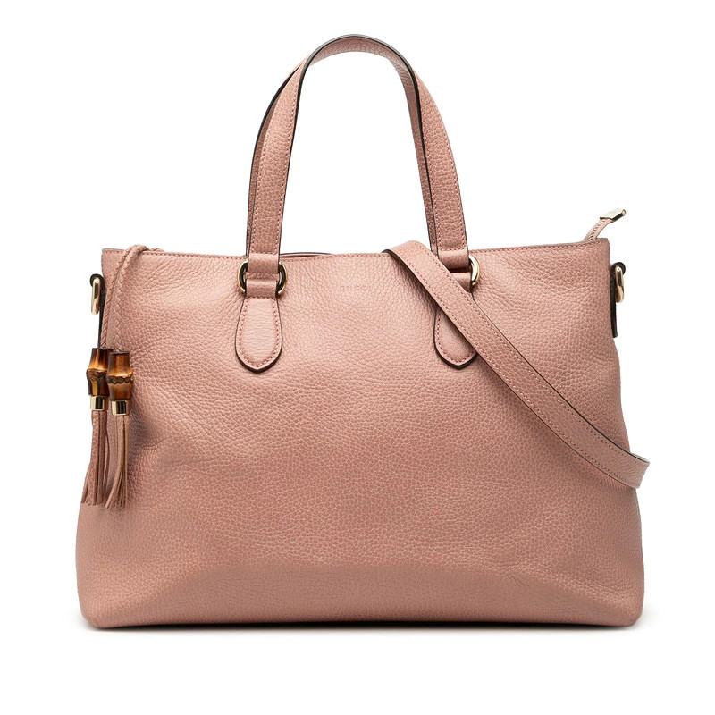 Gucci Handbag Shoulder Bag 2Way 449642 Pink Leather Ladies Used