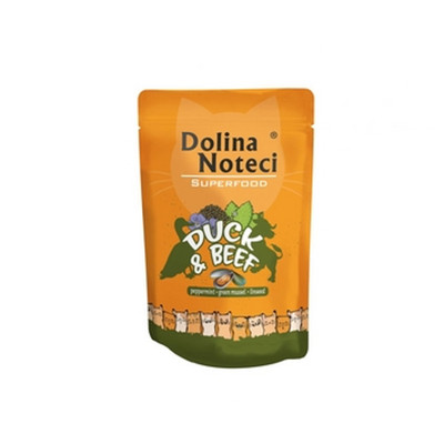 5902921304760 Dolina Noteci Superfood Mokra karma saszetka dla kota kaczka i woł