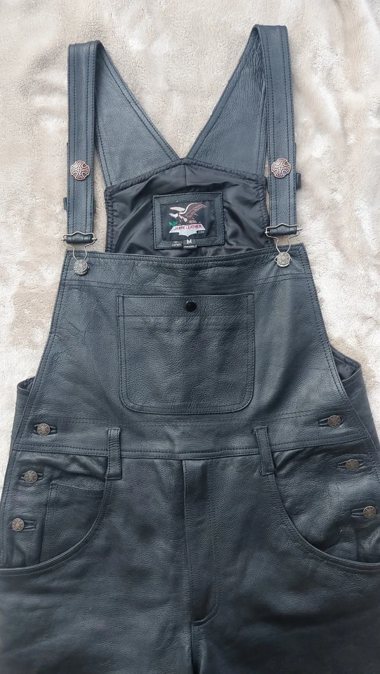 Mono holgado vintage de cuero Jamin | M Foto 3 de 4