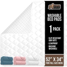 bed pads waterproof washable leakproof incontinence mattress protector toddle...