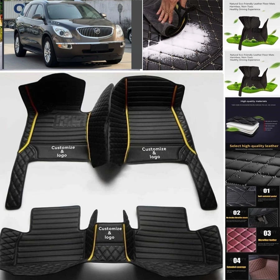 For Buick Enclave Car Floor Mats Carpets Cargo Liners Custom All Weather Foto 3 de 4