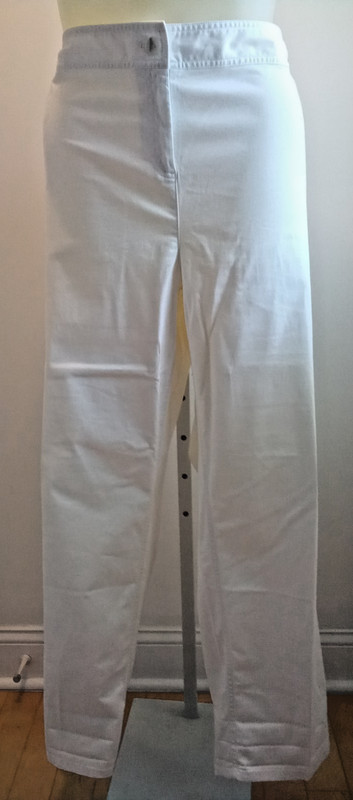 J.Jill White Cotton Summer Pants,Plus sz 28W
